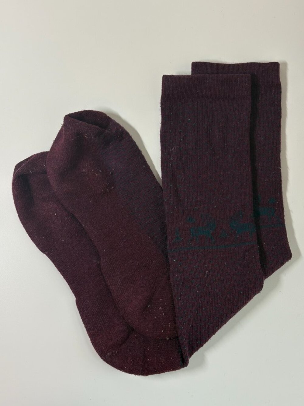 Woolrich Reindeer Merino Knee-High Socks